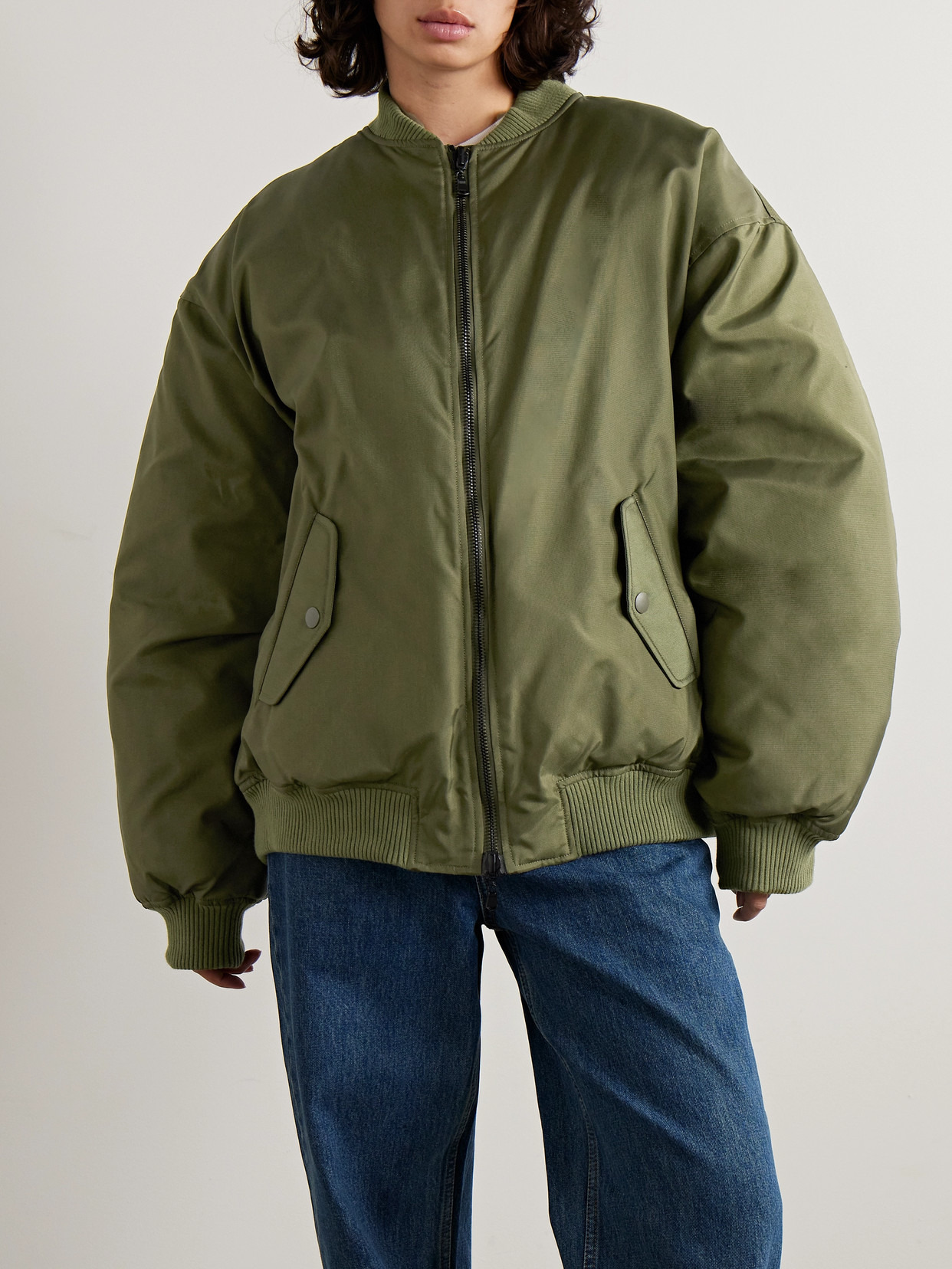 Reversible Quilted Shell Bomber Jacket - 4