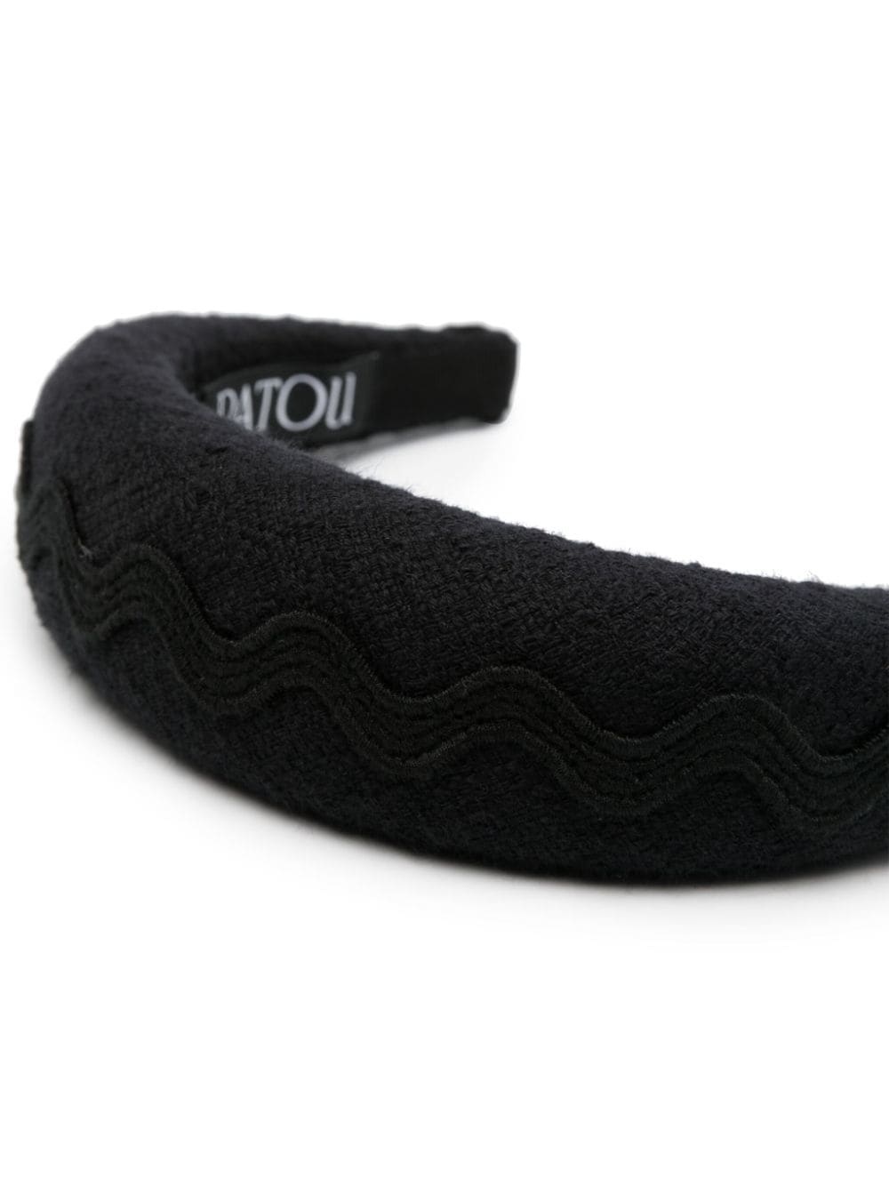 Wave padded tweed headband - 3
