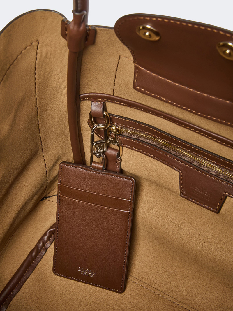 MARINESSUE Small Nubuck leather Marine bag - DARK BROWN 5