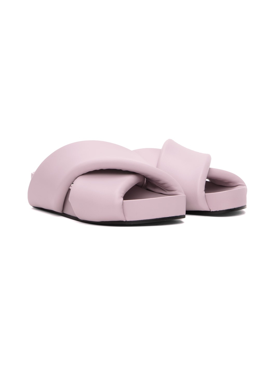 Purple Oversized Wrapped Sandals - 4