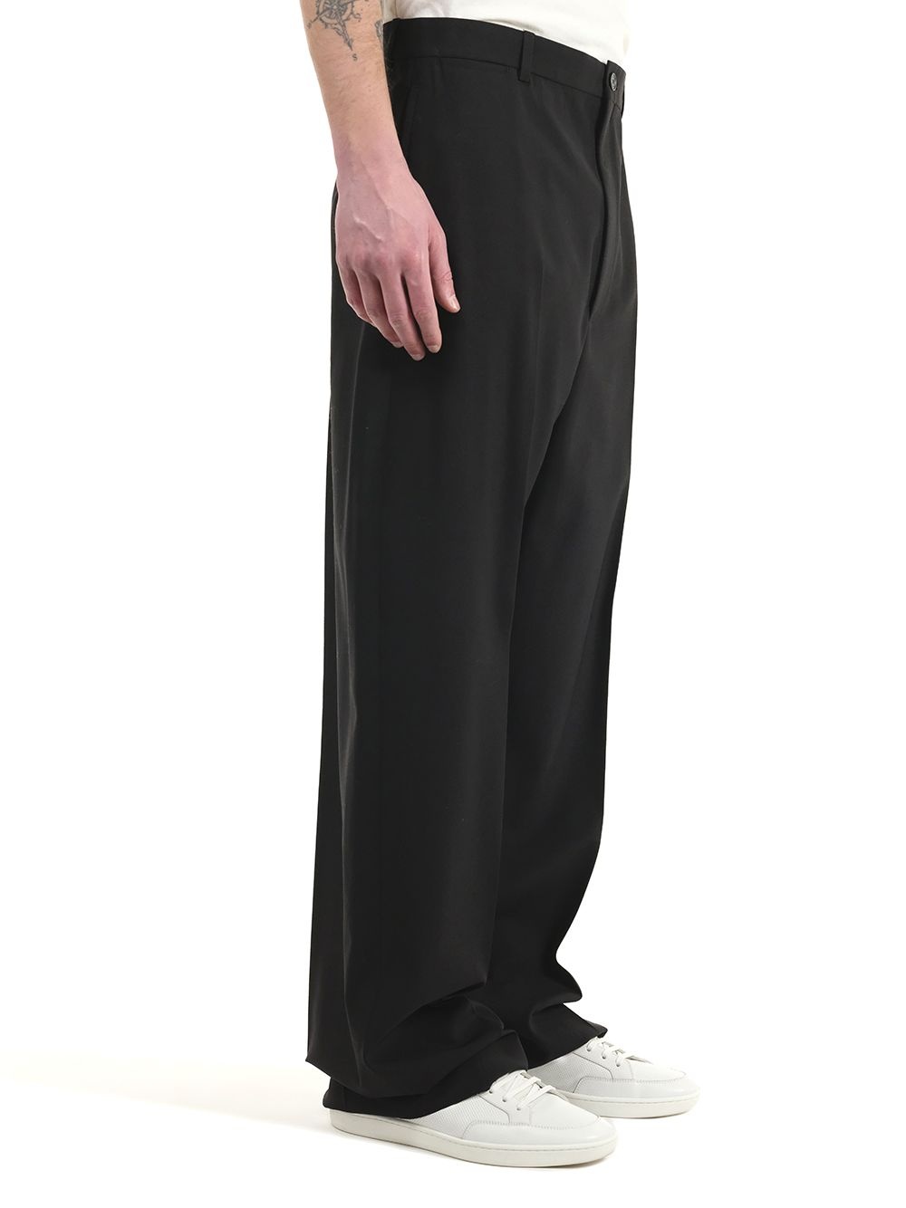 Black Tailored Trousers Black - 7