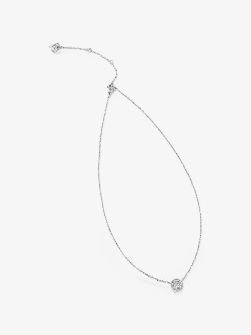 Butterfly crystal-embellished necklace - 1