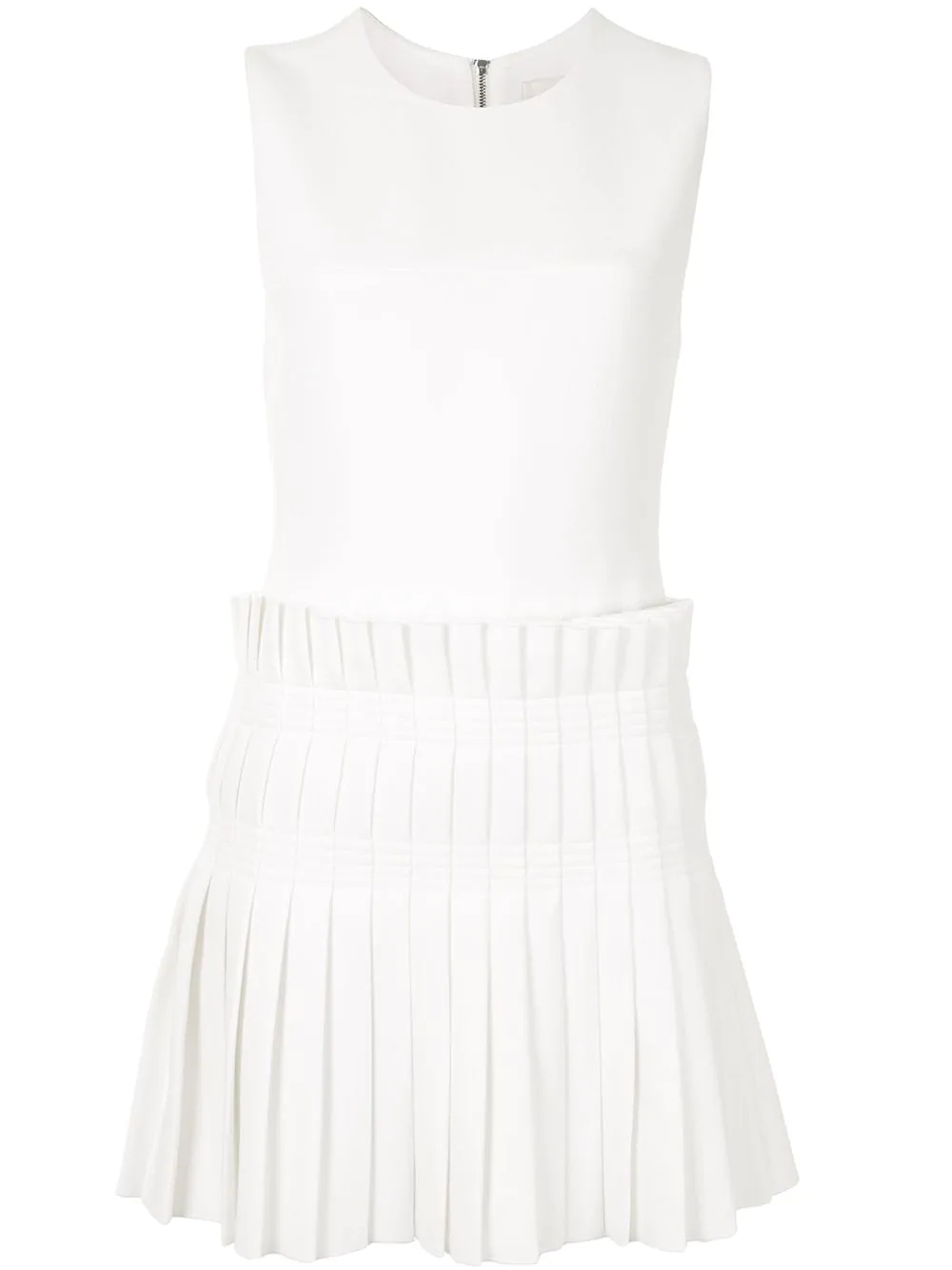 pleated panel mini dress - 1