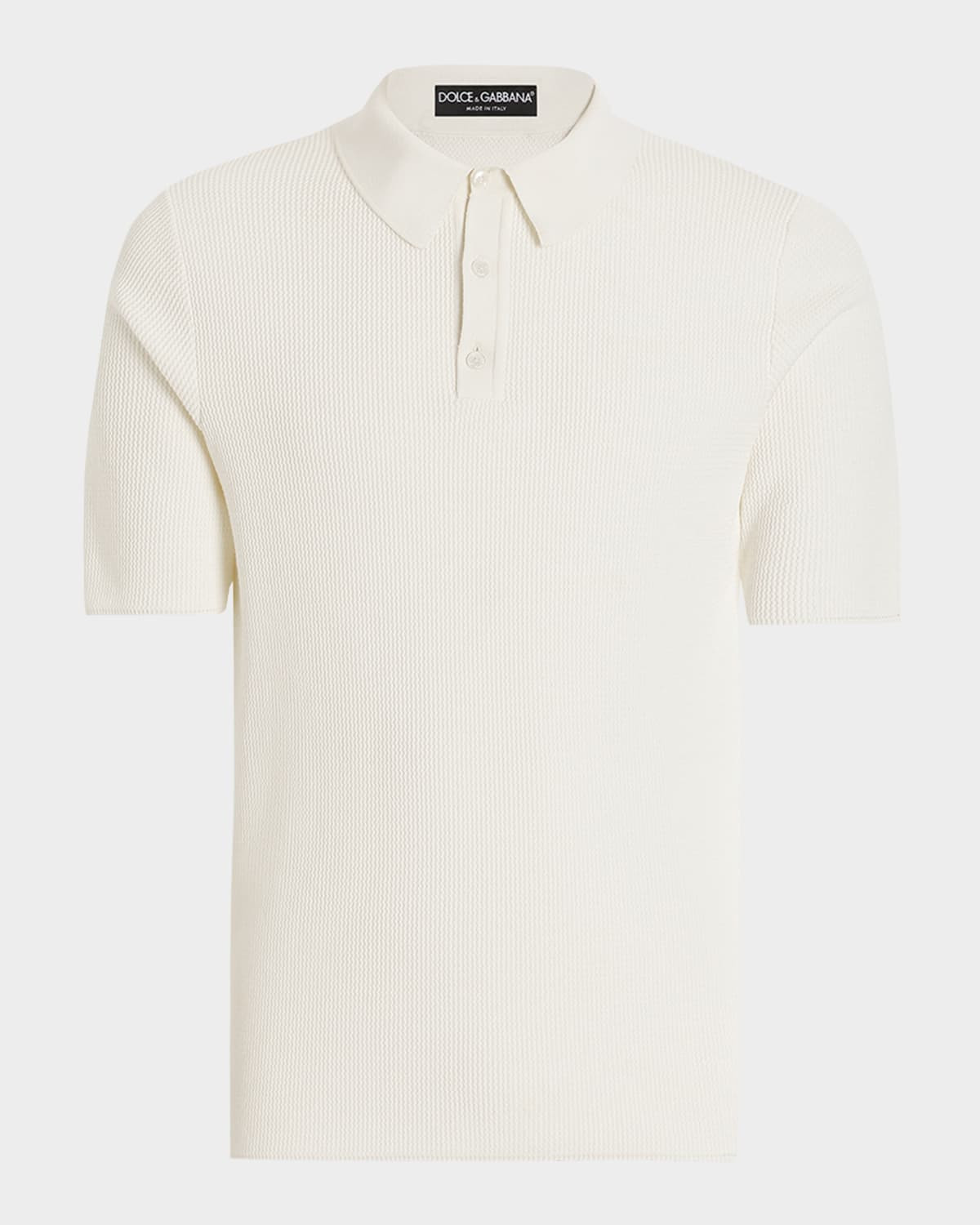 Men's Short-Sleeve Knit Polo Shirt - 1