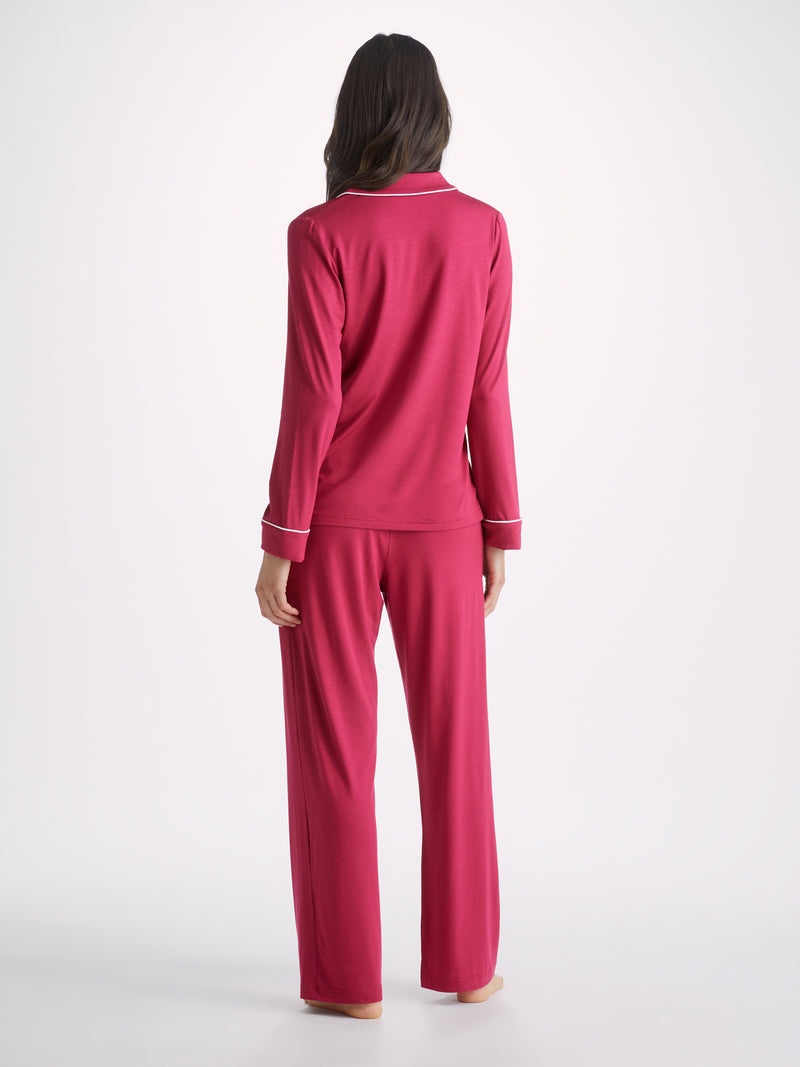 Women's Pyjamas Lara Micro Modal Stretch Berry - 4