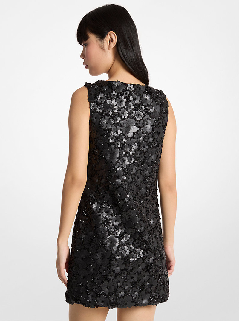 MICHAEL KORS Floral Embellished Scuba Mini Dress outlook