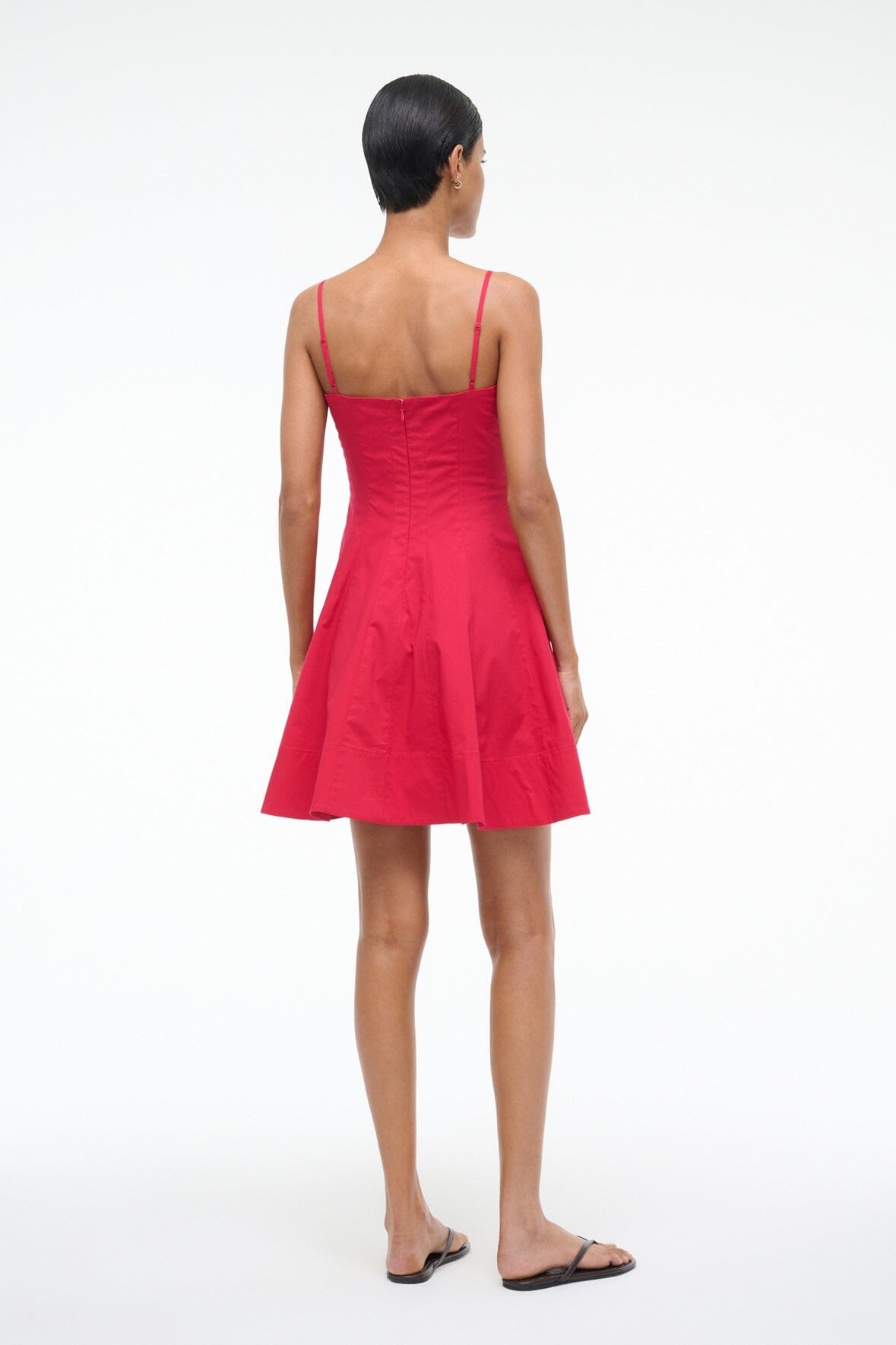 STAUD WYLIE MINI DRESS CHERRY - 4