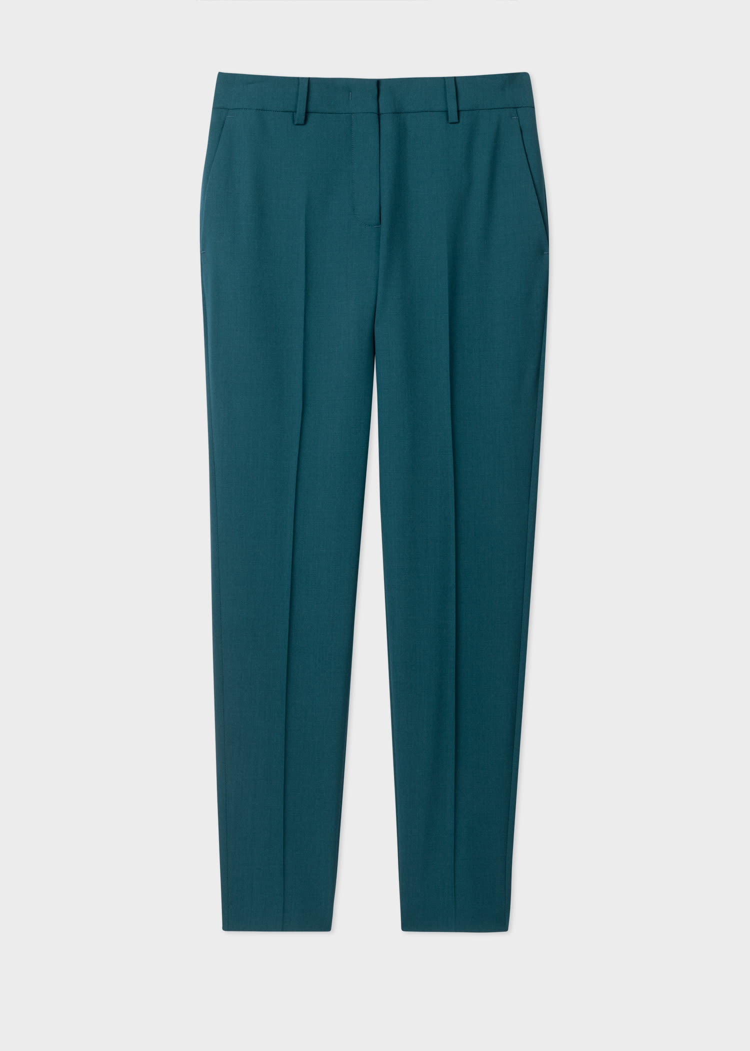 Women's Wool-Hopsack Slim-Fit Suit - 4