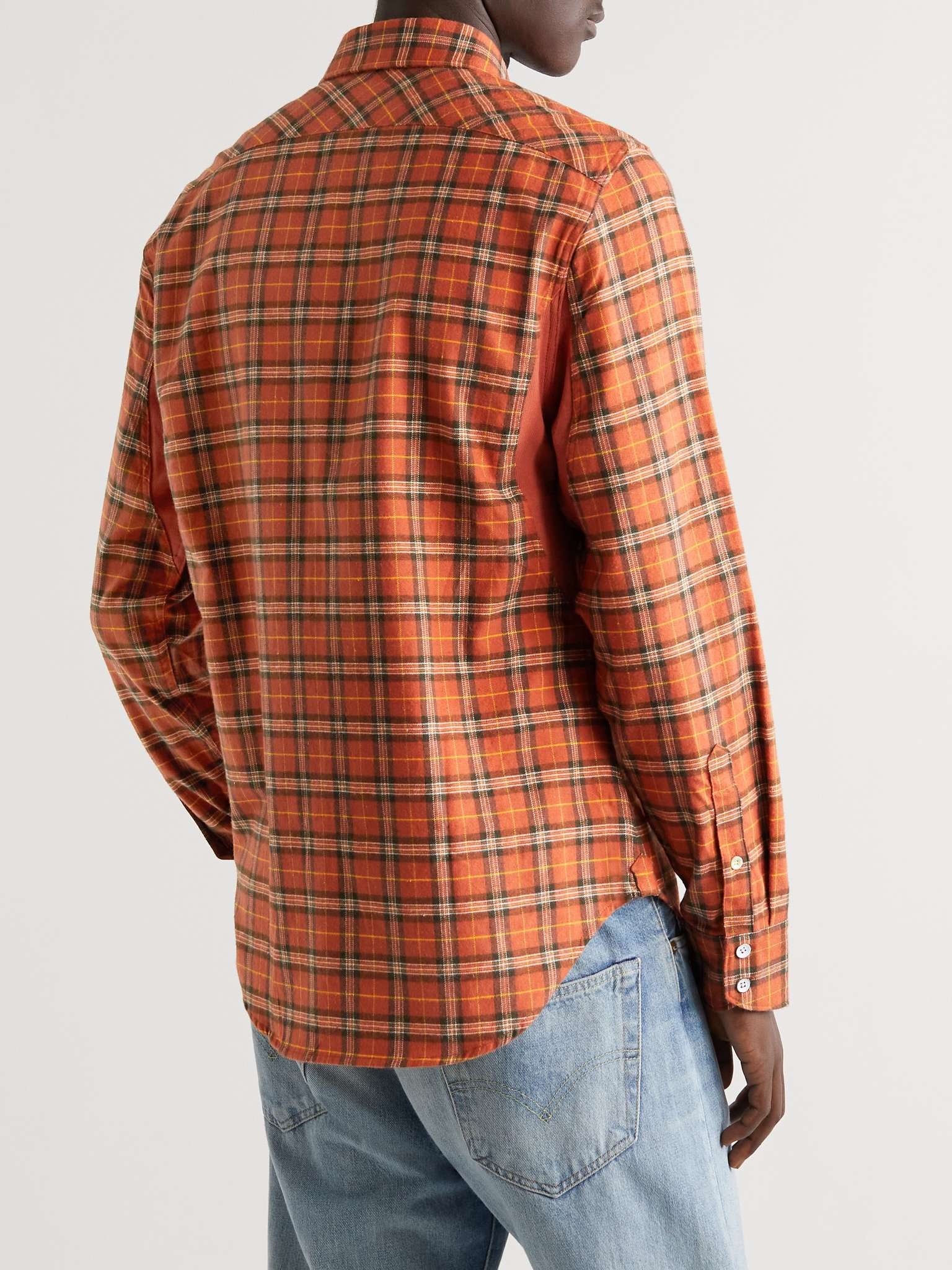 Checked Cotton-Flannel Shirt - 4