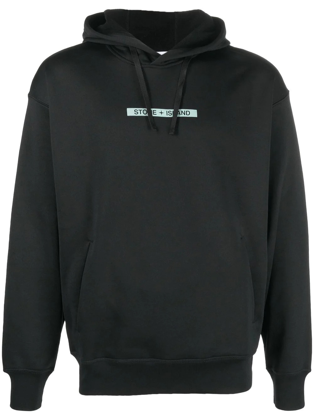 logo drawstring hoodie - 1