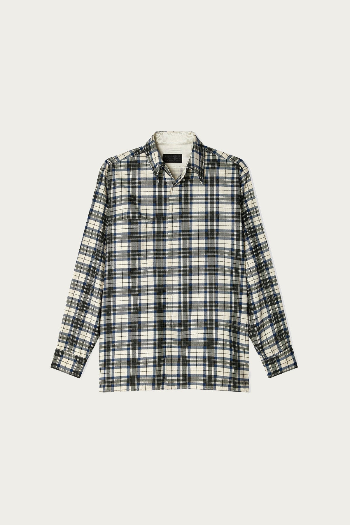 Reversible Flannel Shirt - Black/Blue - 2