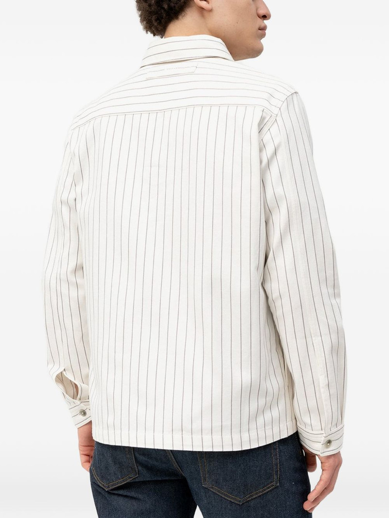 HUGO chest-pockets striped shirt outlook