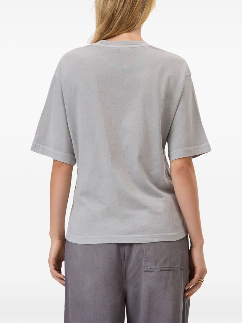 trim-detail organic cotton T-shirt 3