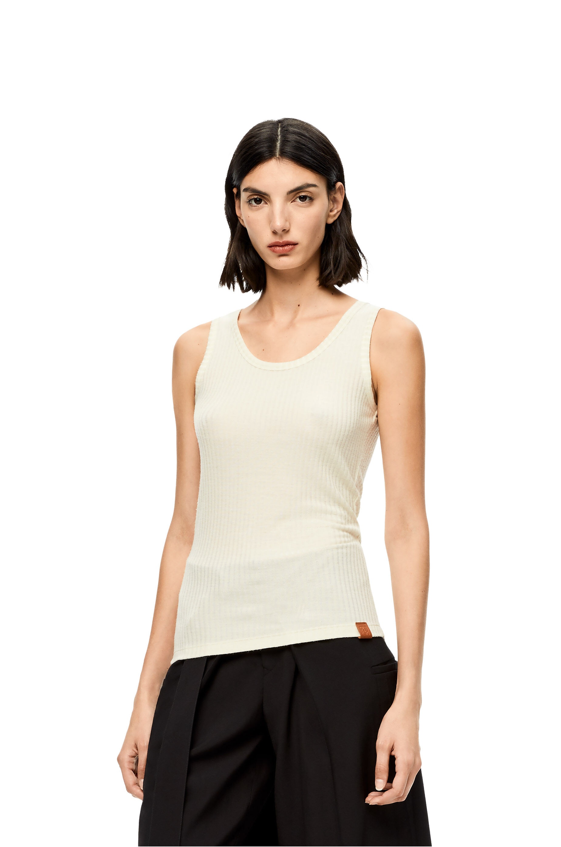Tank top in viscose silk jersey - 3