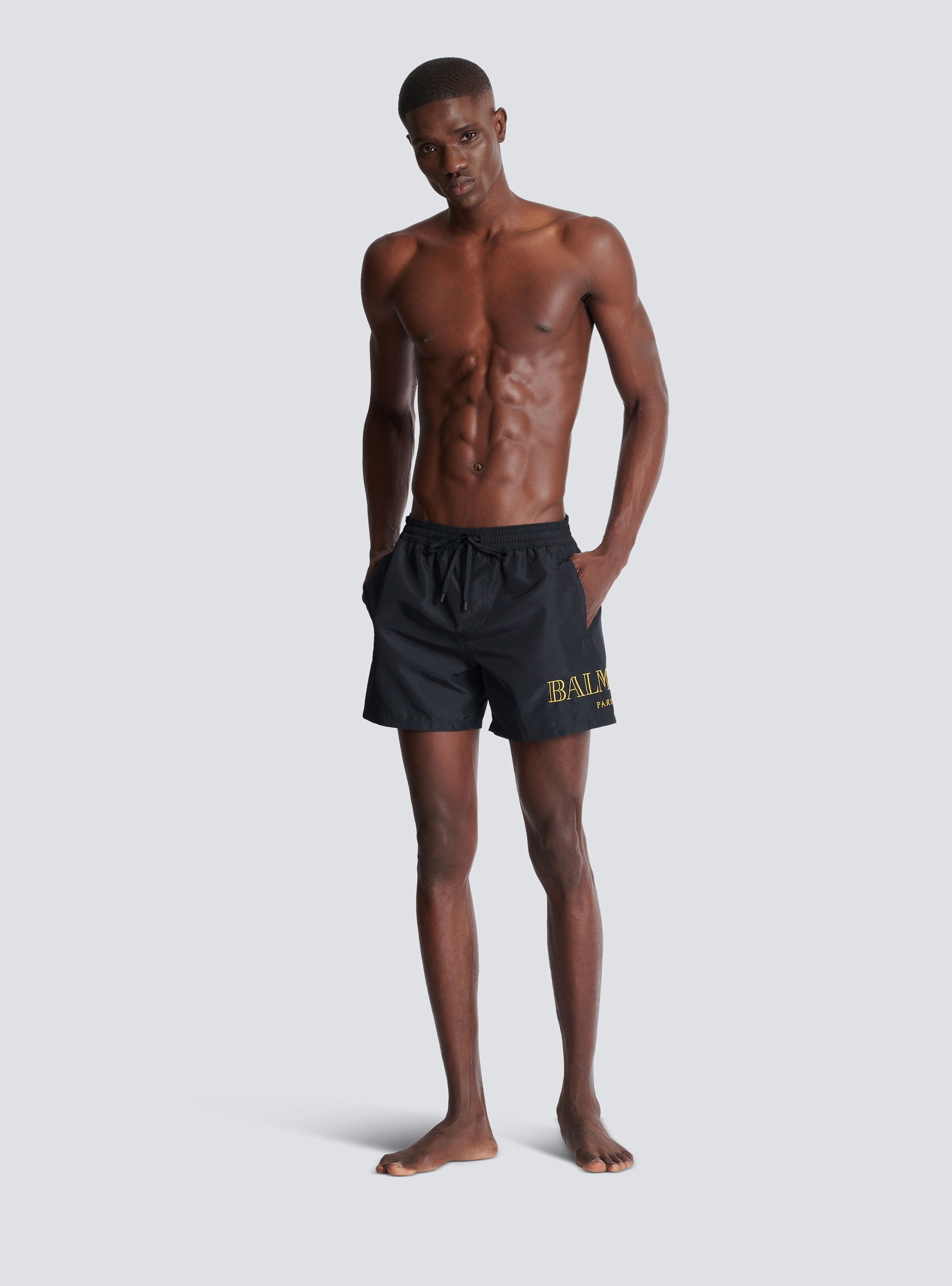Balmain logo swim shorts - 3