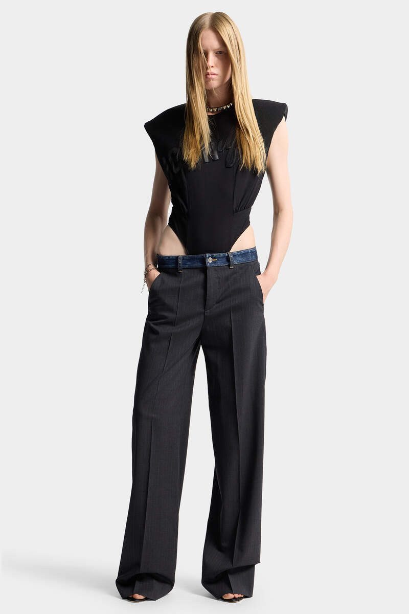DARK REBEL RIDER WASH HYBRID DENIM TAILOR LOOSE PANT 3