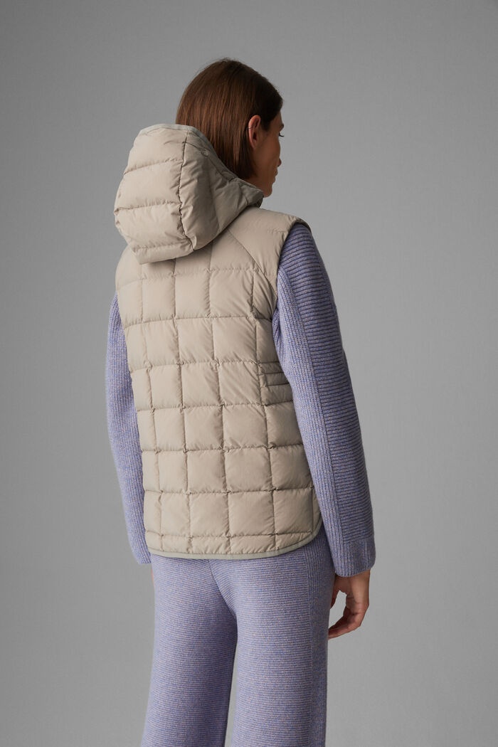 Lene Lightweight down waistcoat in Beige - 3