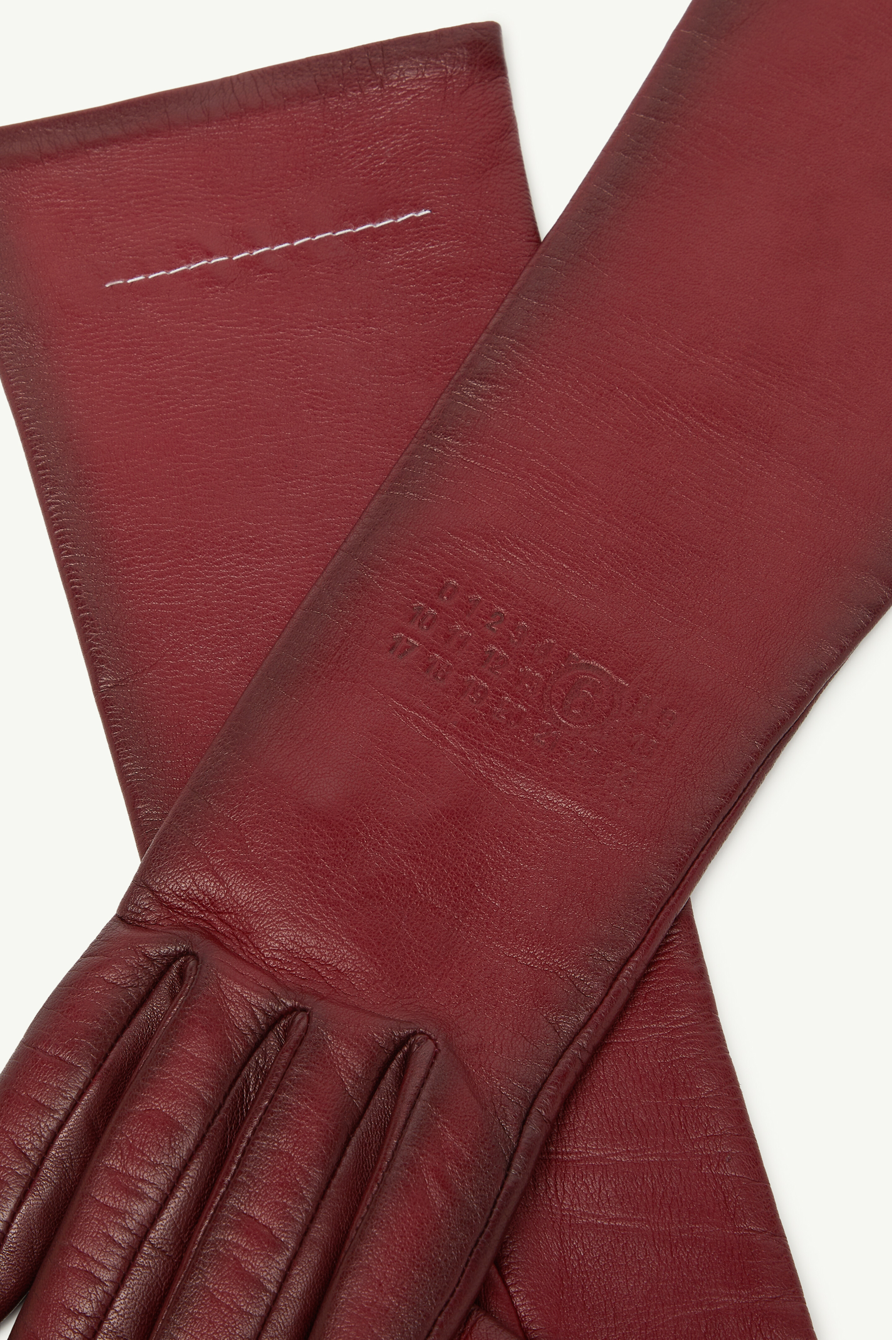 Mid-length leather gloves - 2