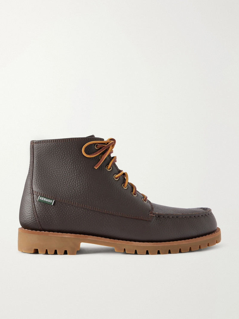 Carter Full-Grain Leather Lace-Up Boots 1