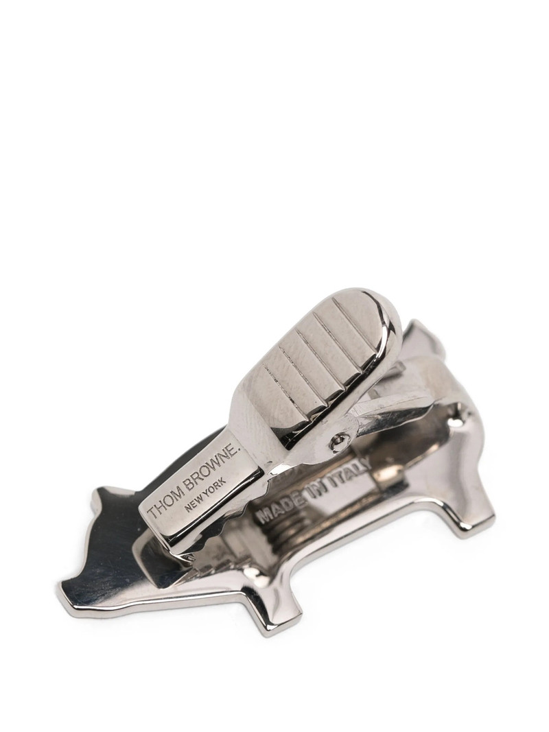 Thom Browne Silver Plated Enamel Pig Tie Bar outlook