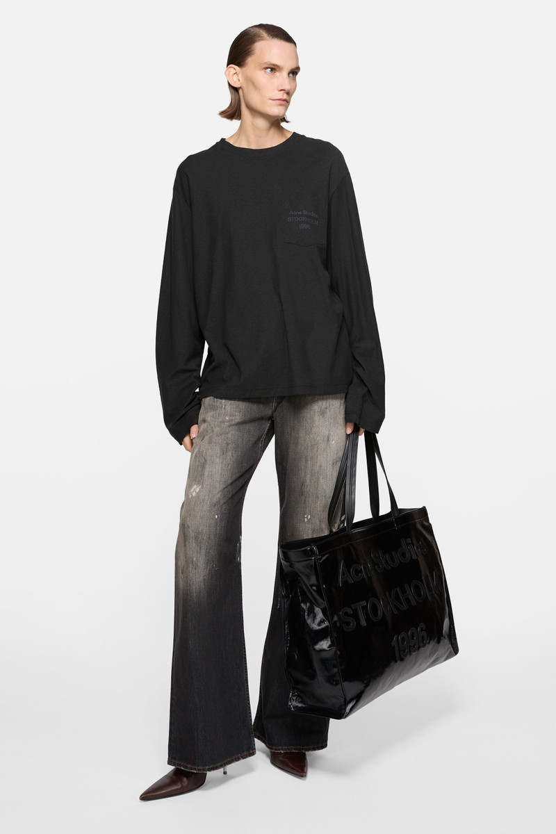 Acne Studios Logo t-shirt - Relaxed unisex fit - Black outlook