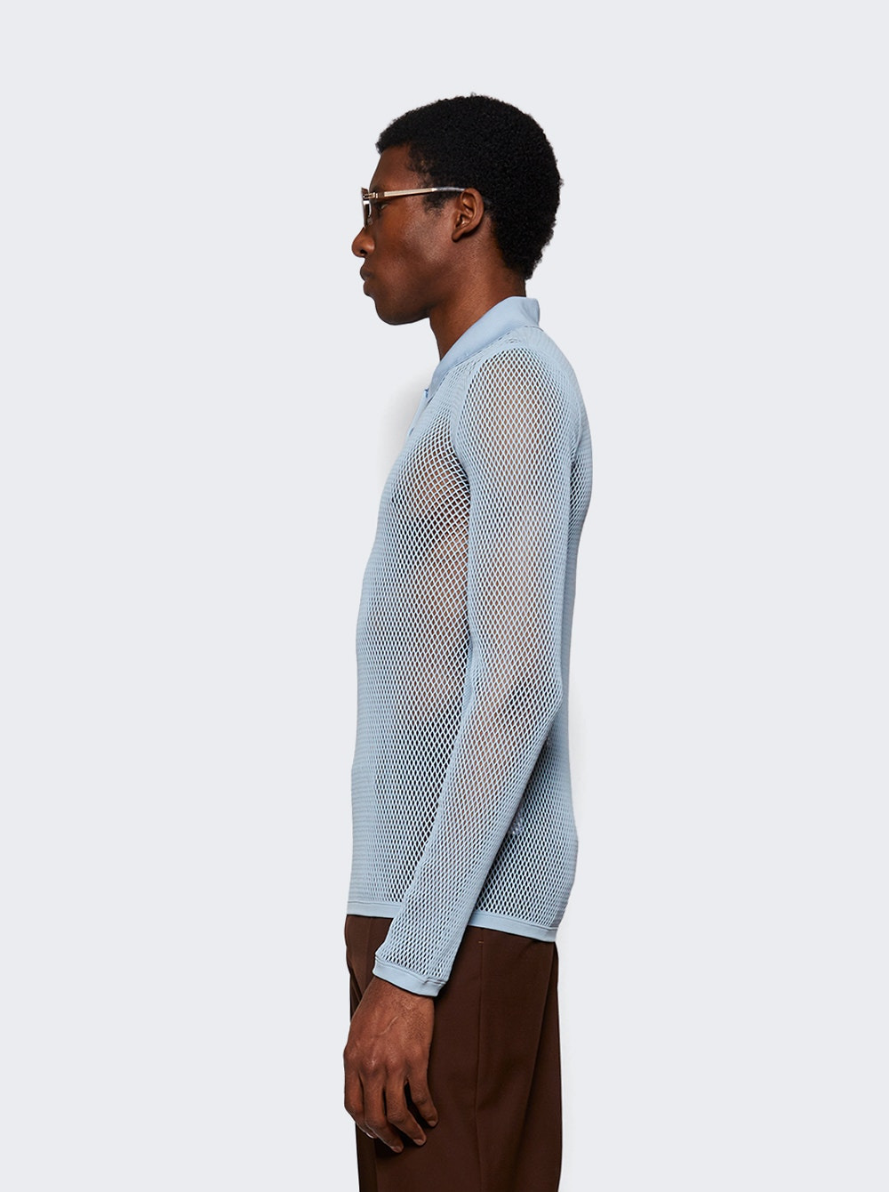 Long Sleeve Polo Petroleum Blue - 3