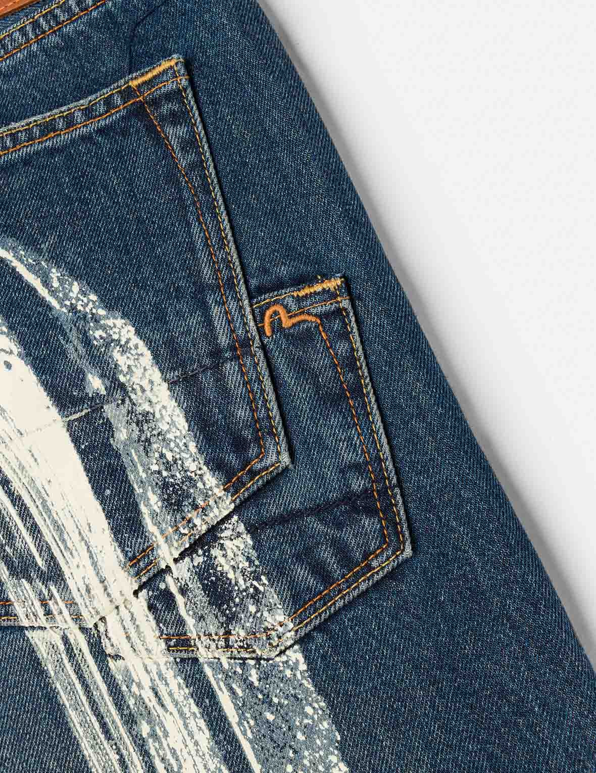 7-Pocket Design Washed Daicock Print Carrot Fit Jeans #2017 - 5