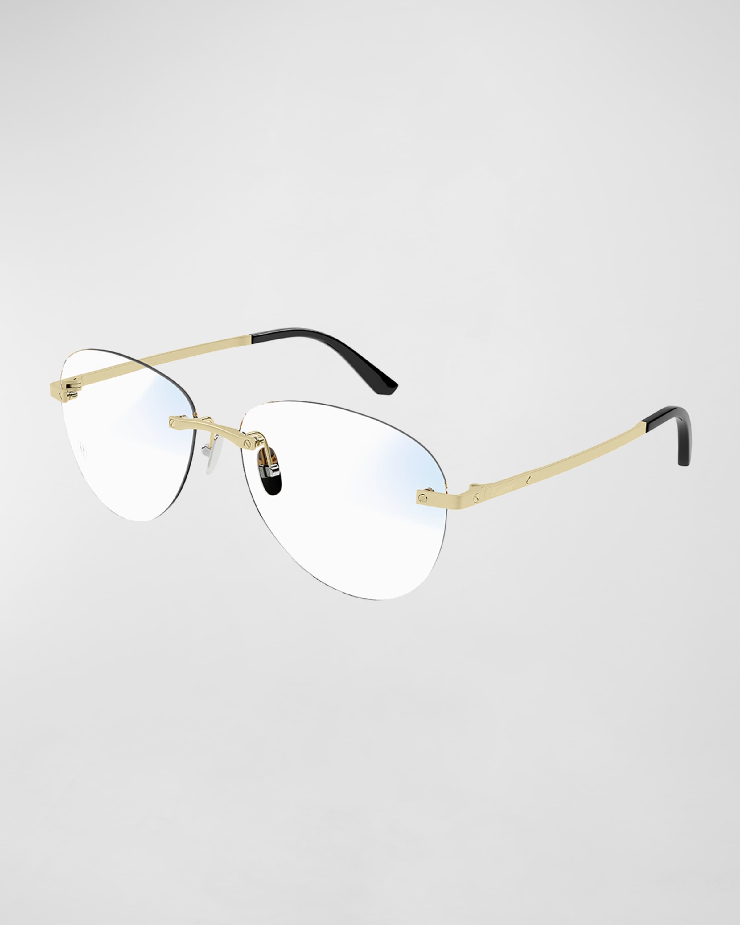 Men's Round Titanium Sunglasses - 1