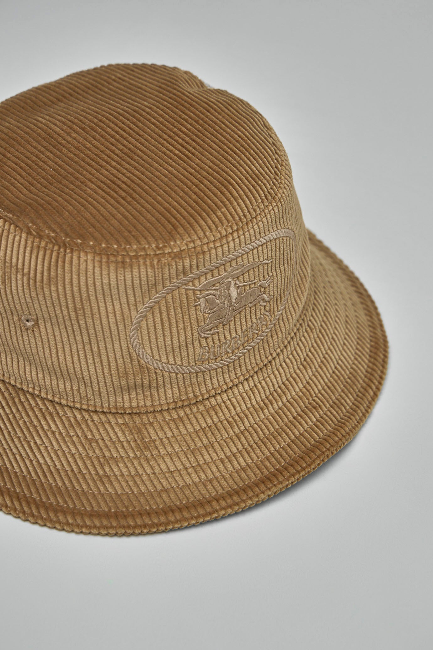 Knight Stamp Corduroy Bucket Hat - 5