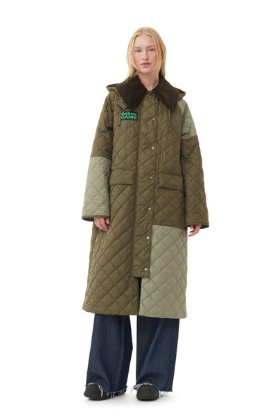 GANNI GANNI X BARBOUR BURGHLEY QUILTED JACKET outlook