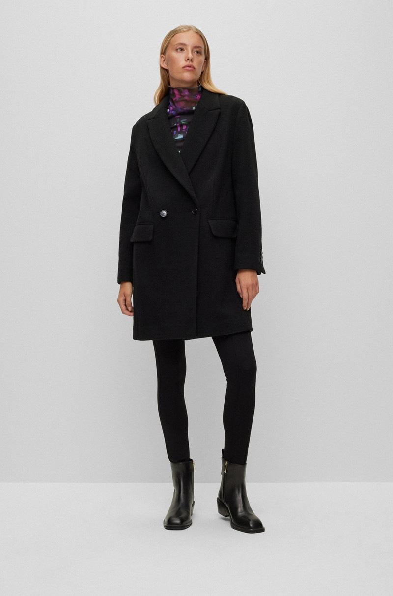 BOSS ITALIAN-MADE ANKLE BOOTS IN LEATHER WITH SQUARED TOE outlook