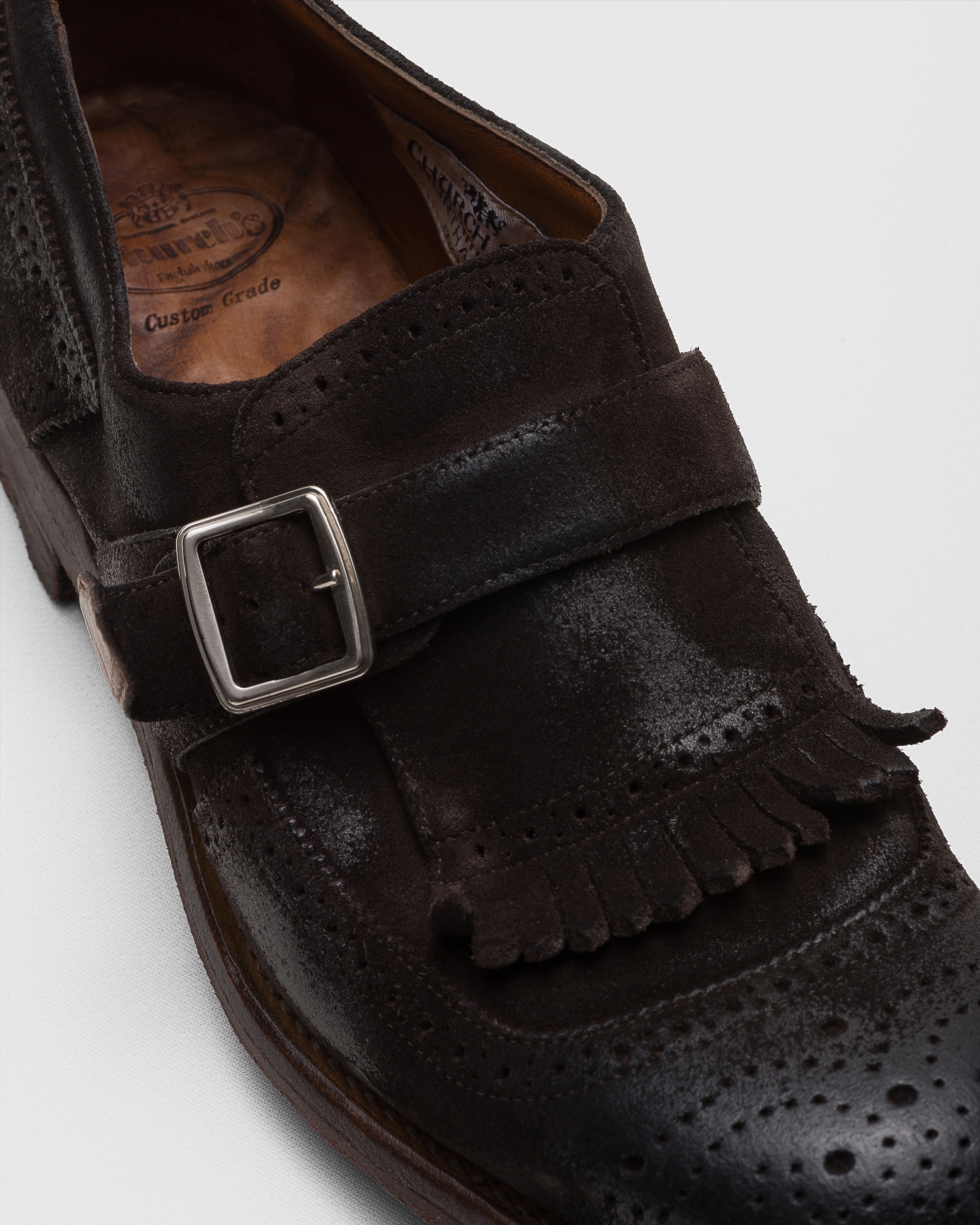 Vintage Suede Monk Strap - 3