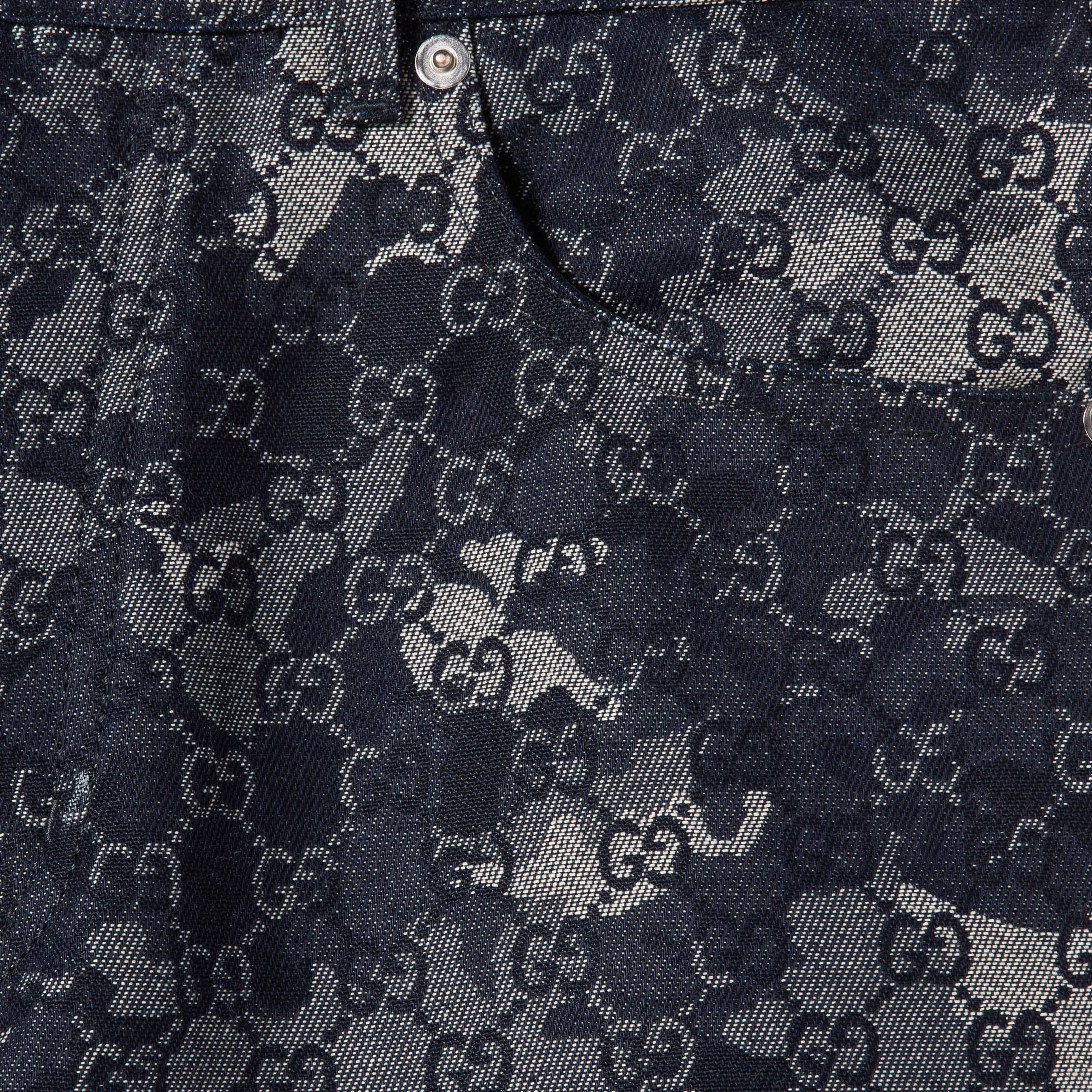 GG jacquard denim pant - 6