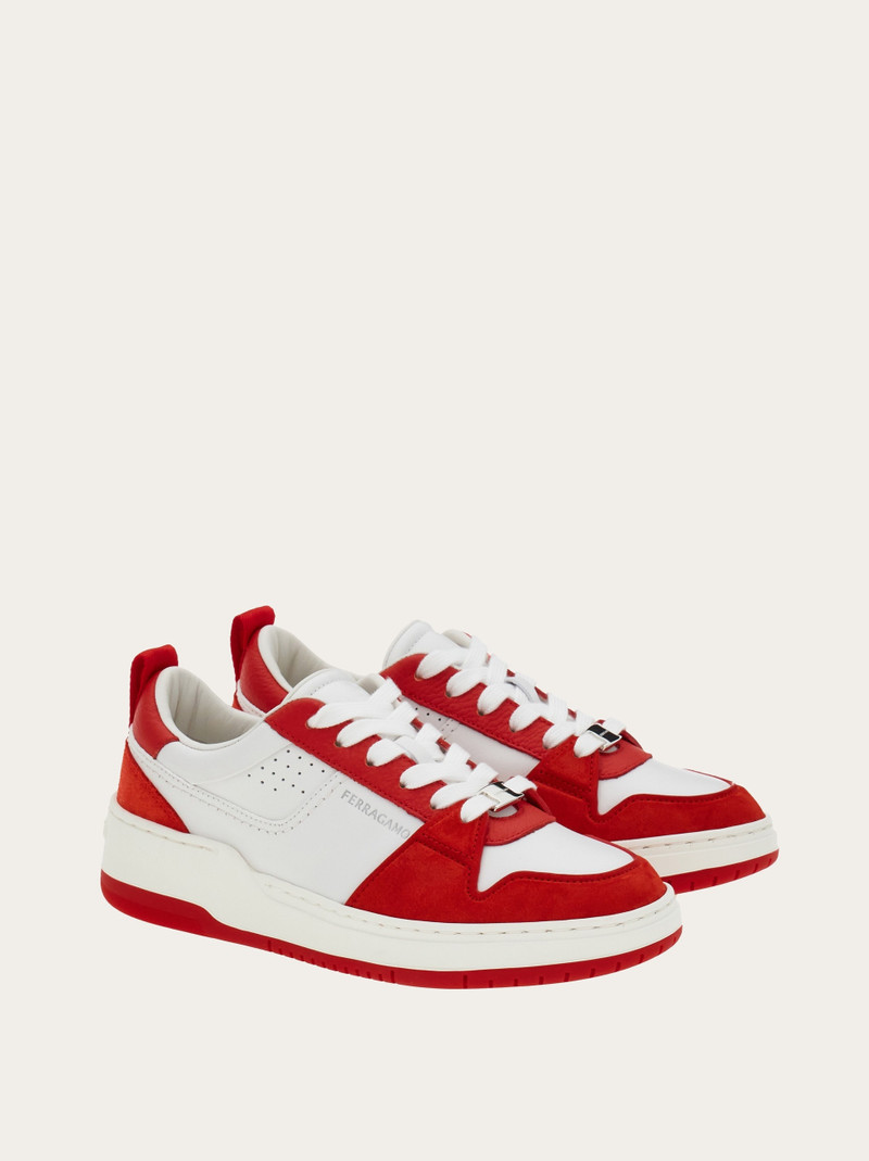 Suede patch skate sneaker 4