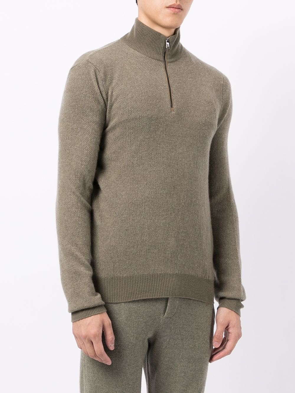 funnel neck cashmere jumper - 3