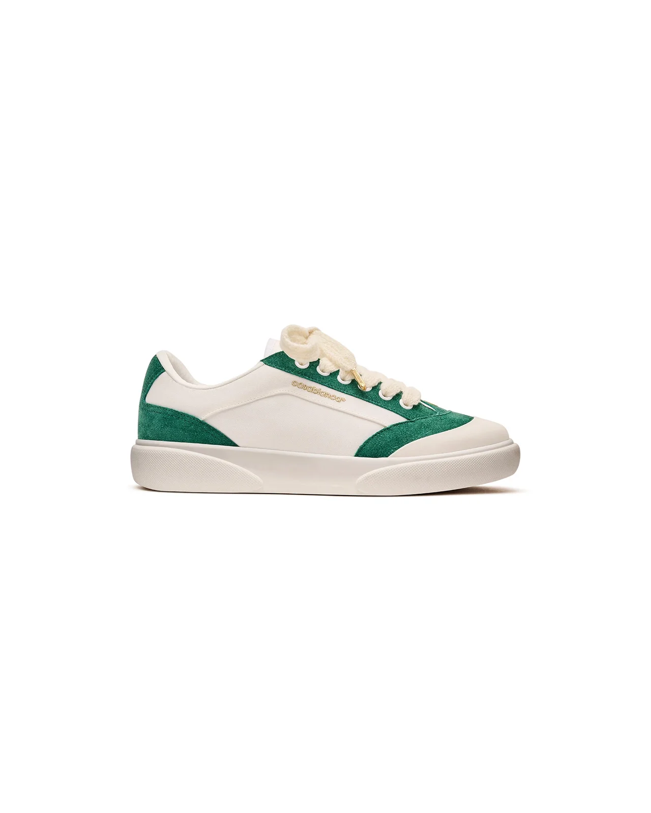 Women's Del Mar White & Green Sneaker | Casablanca Paris - 1