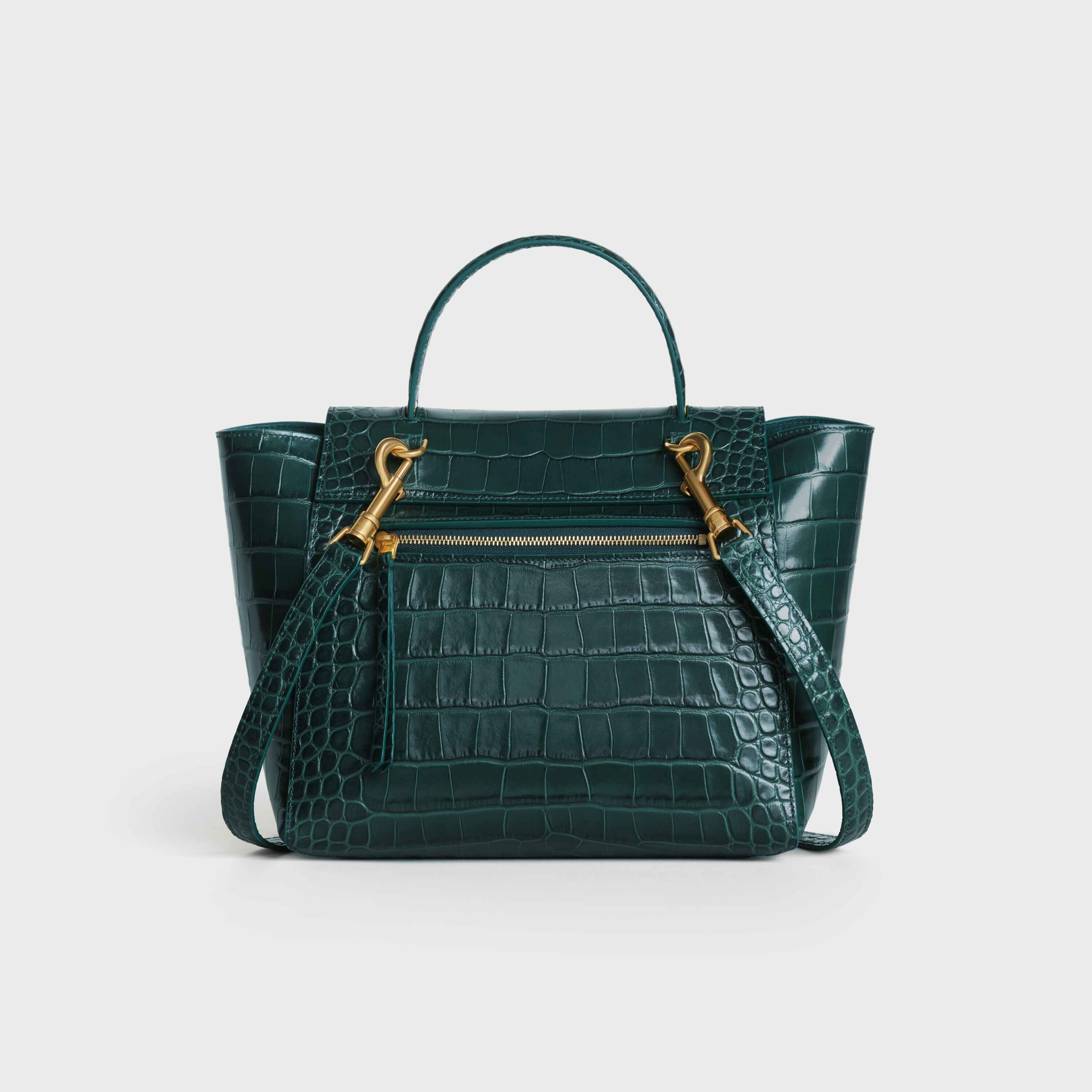 Micro Belt bag in Crocodile Embossed Calfskin - 3