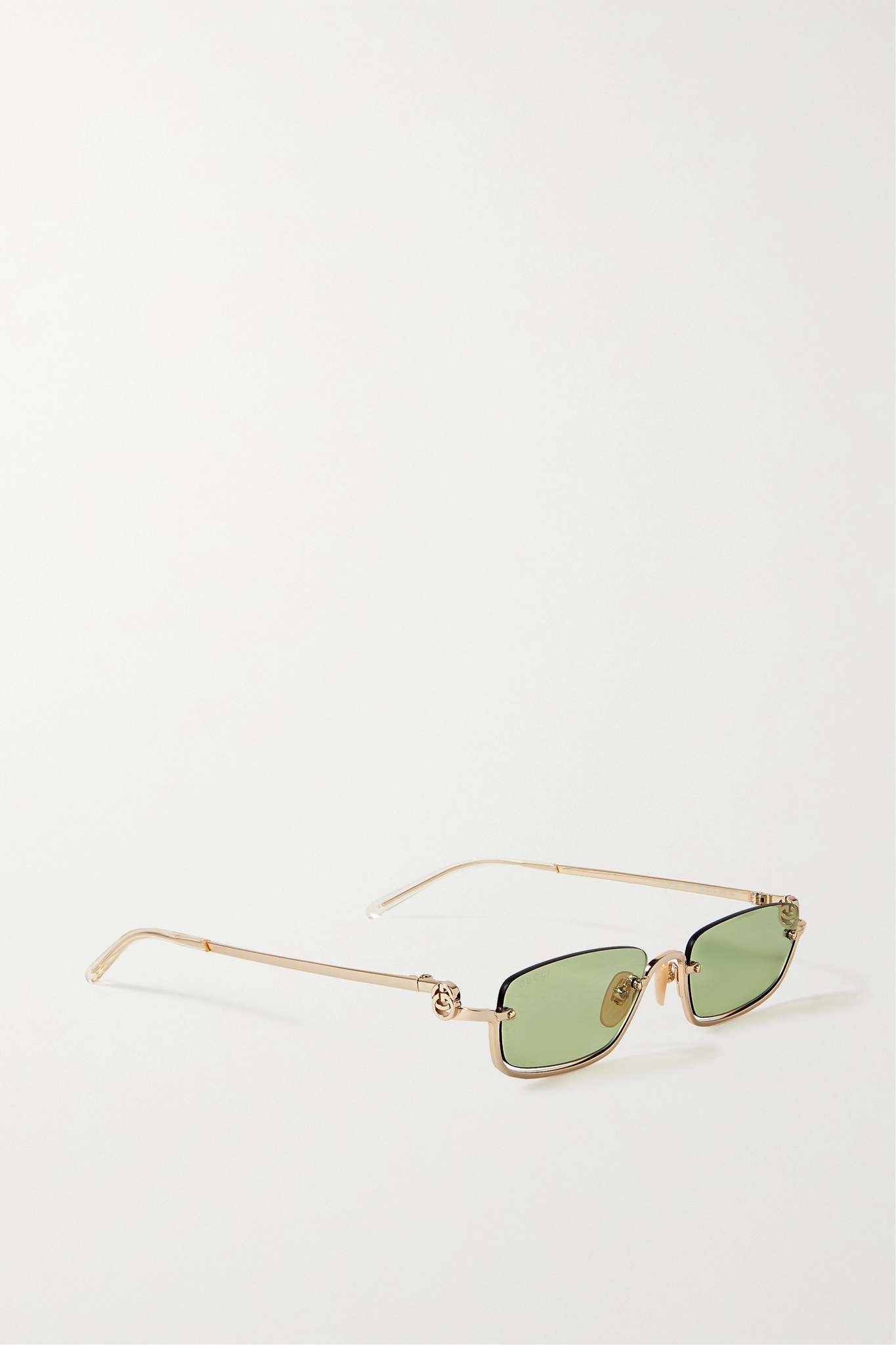 GG square-frame gold-tone sunglasses - 3