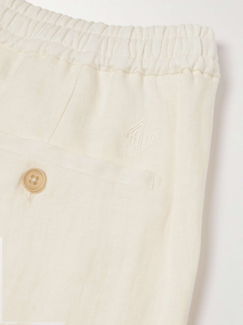 Dorset Straight-Leg Linen Drawstring Shorts 5
