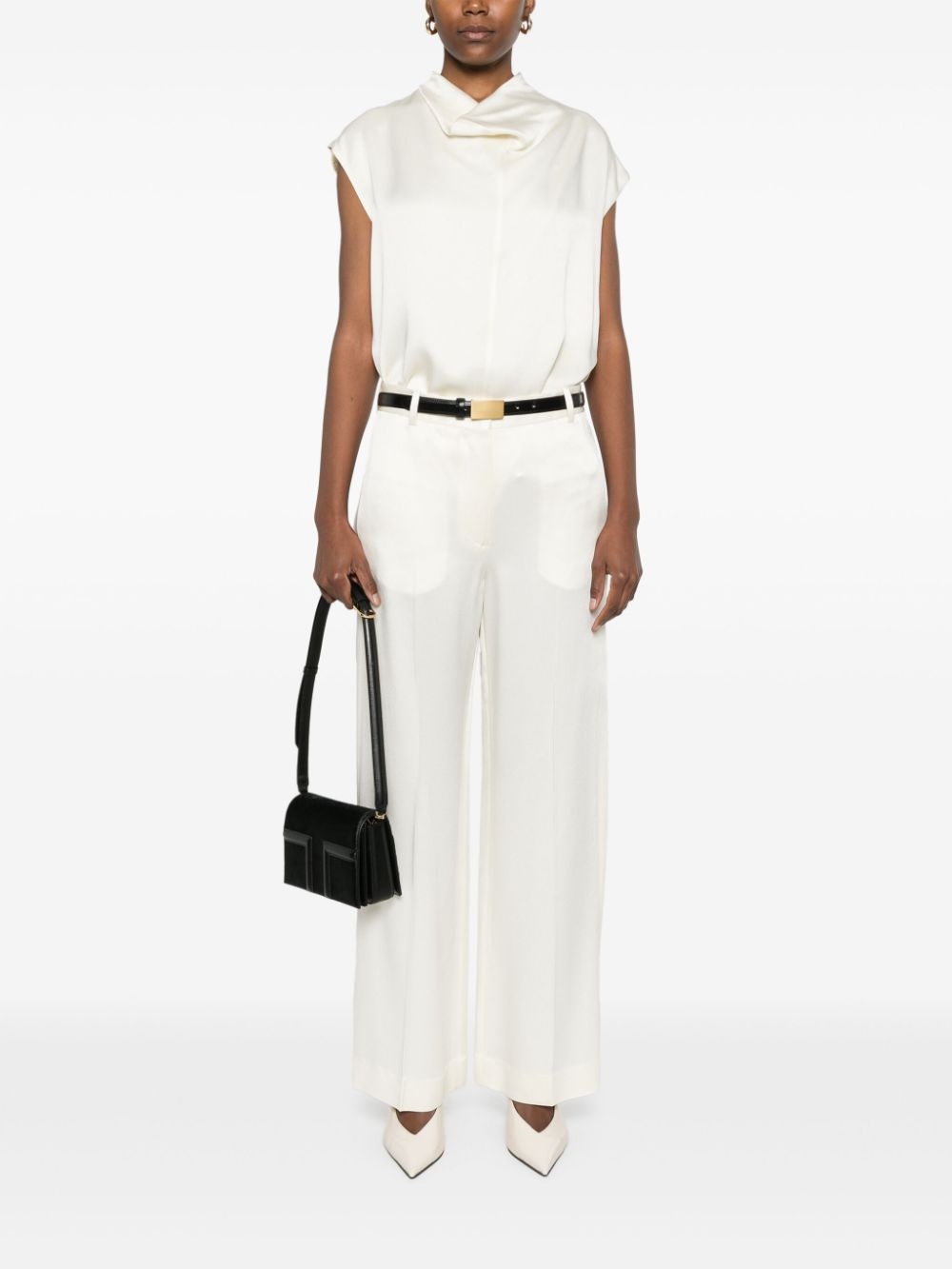 crepe de chine trousers - 2