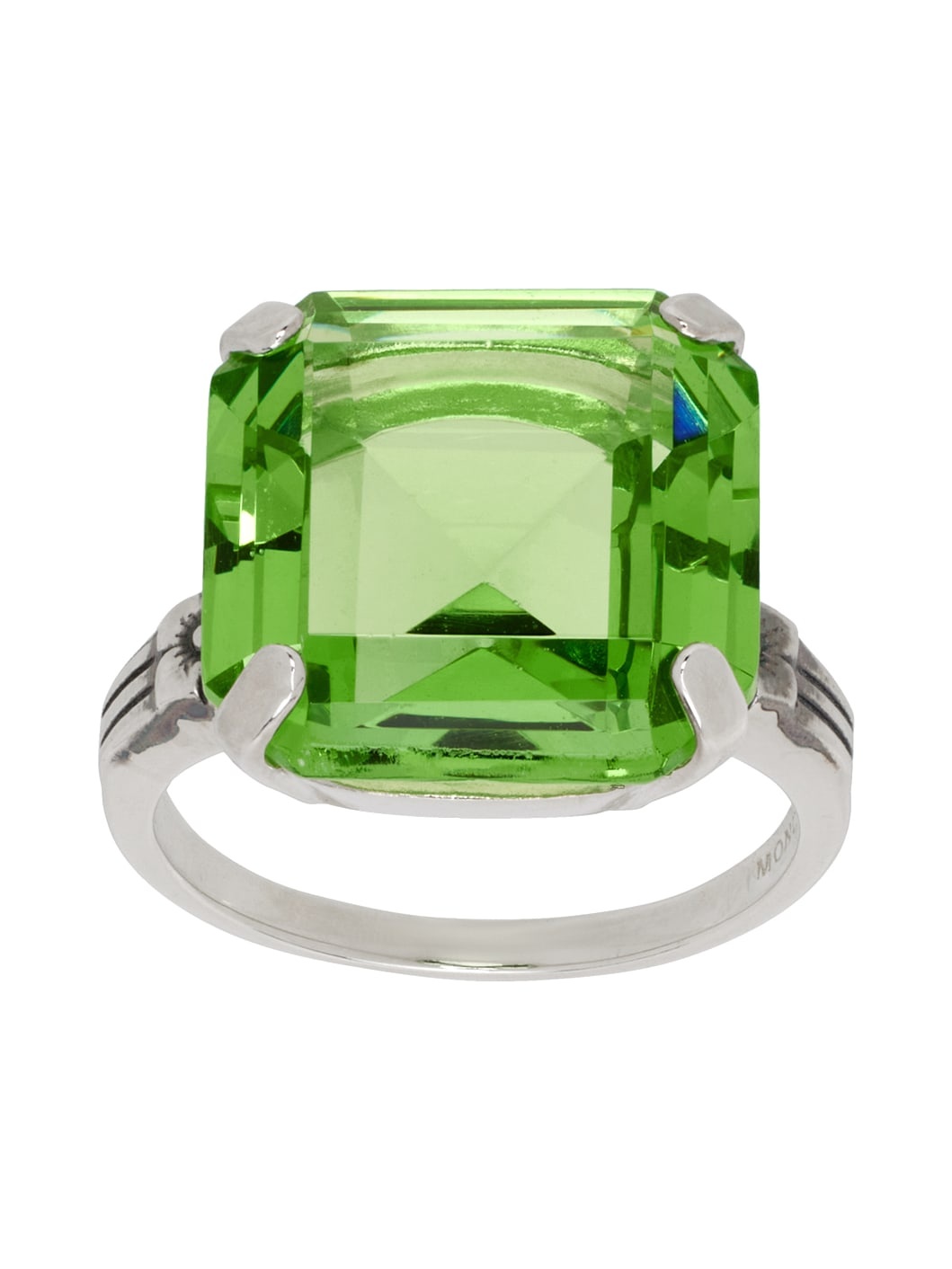Silver & Green Leroy Ring - 2