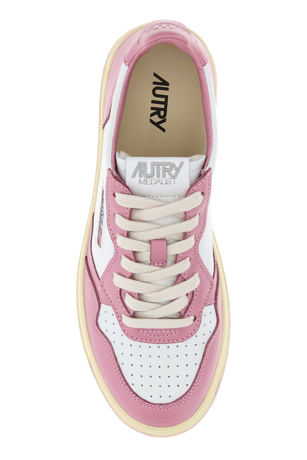Two-tone leather Medalist sneakers - 4