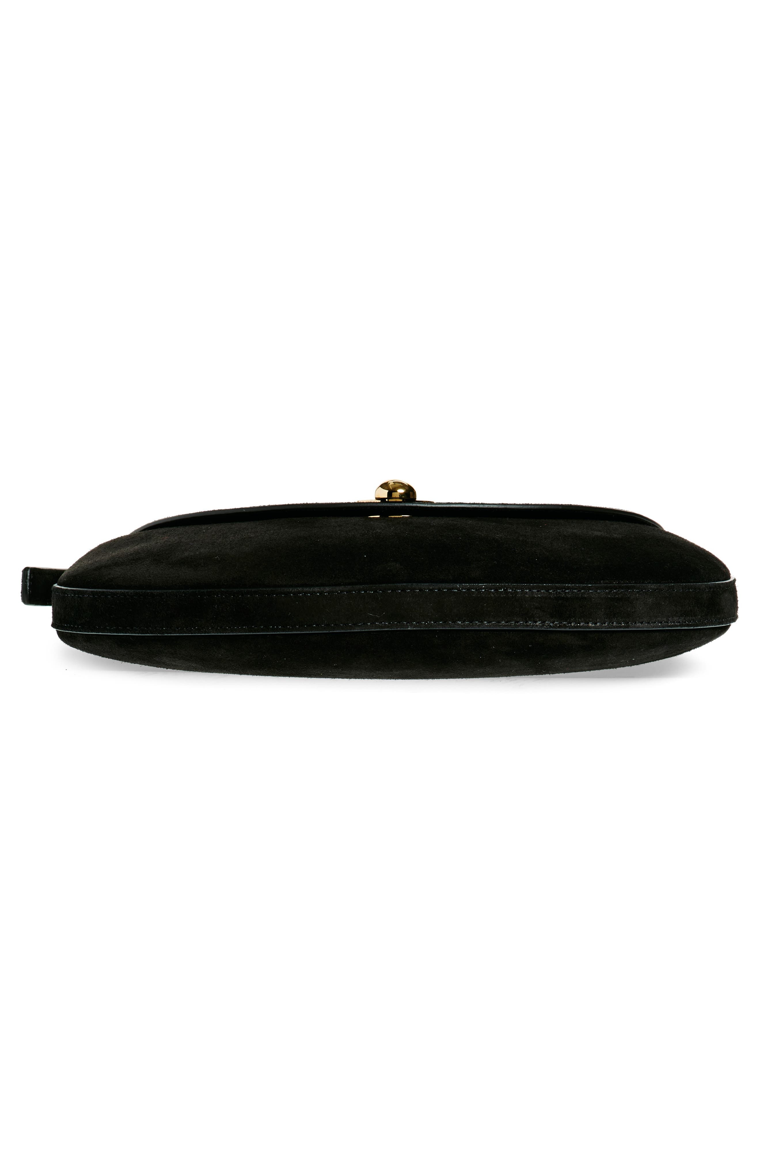 SAVETTE Tondo Suede Hobo Bag in Black at Nordstrom - 7