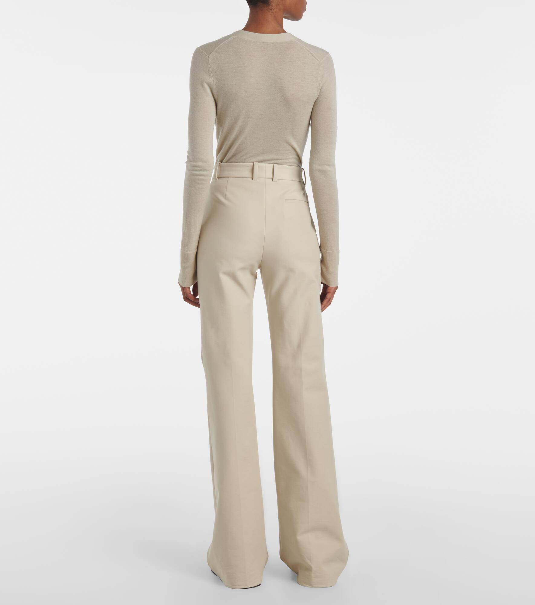 Tafira cotton-blend flared pants - 3