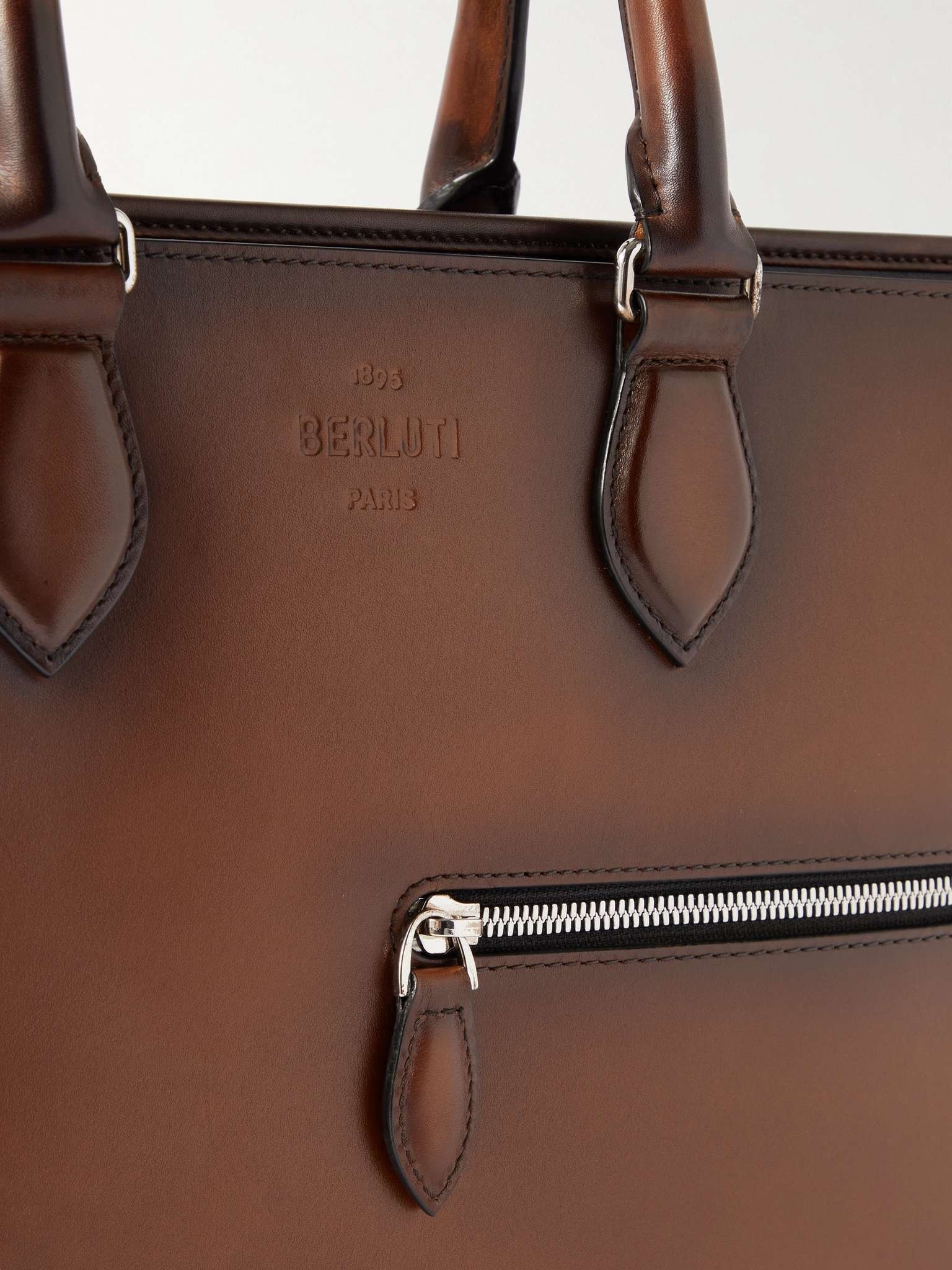 Scritto Venezia Leather Briefcase - 6