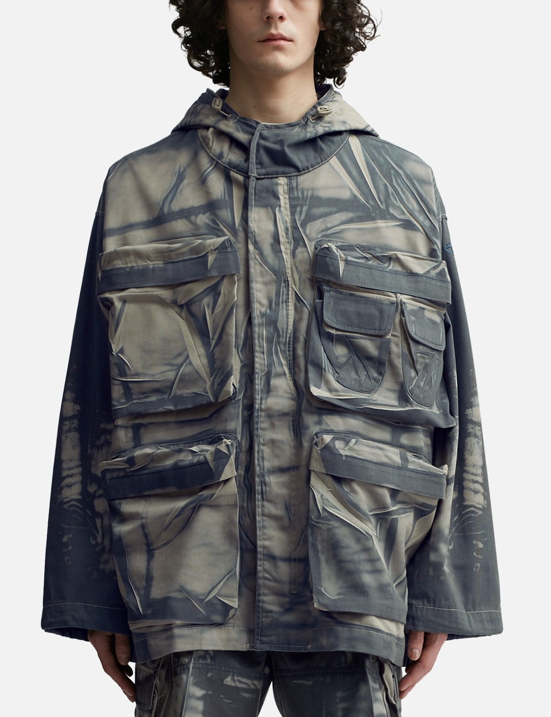 GARMENT PRINTED CARGO JACKET - 3