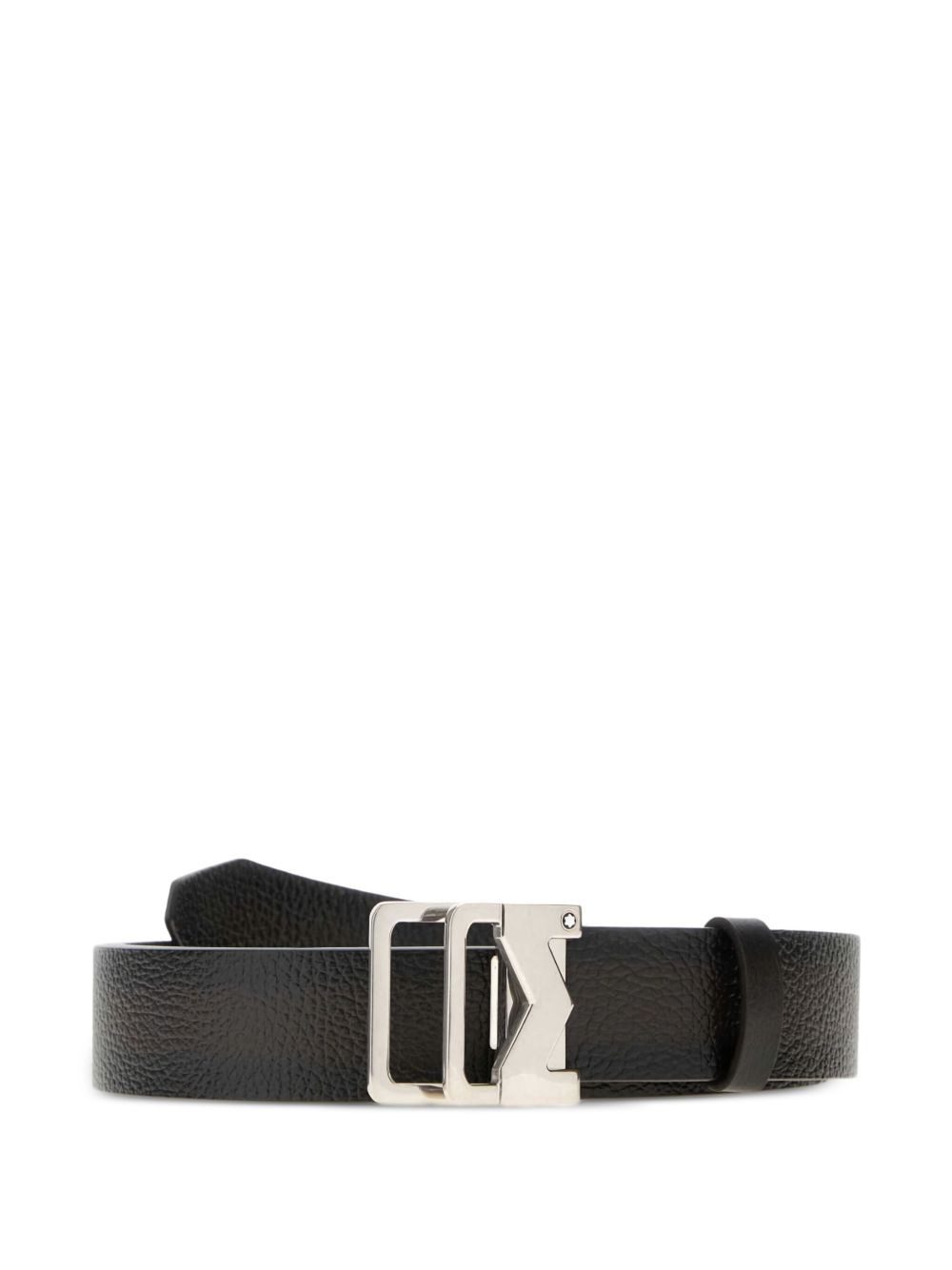 leather buckled belt - 1