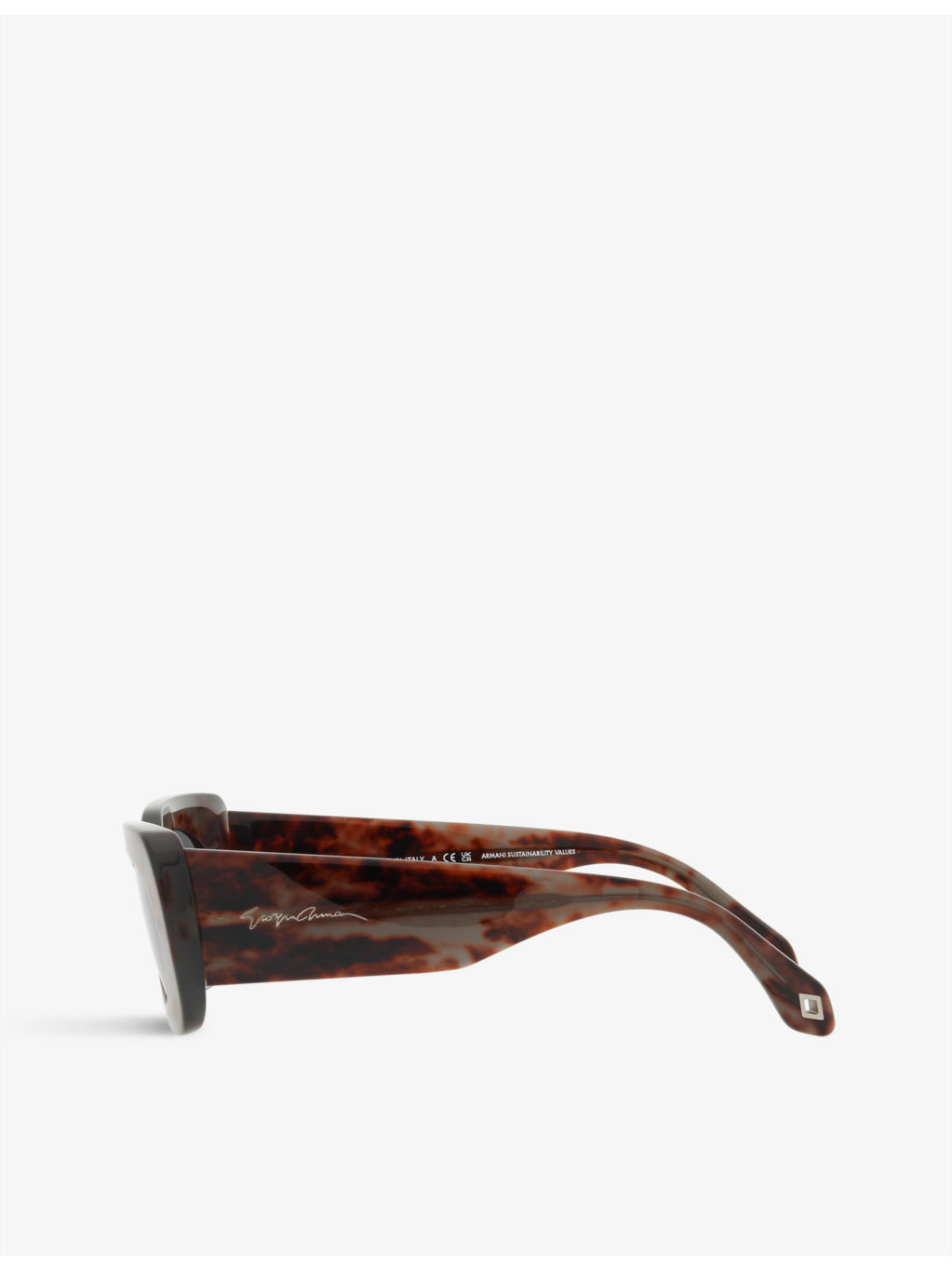 AR8182 tinted-lens rectangle-frame acetate sunglasses - 4
