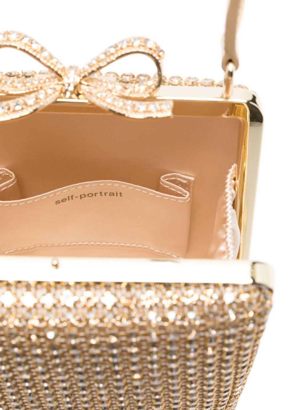 crystal-embellished bow-detail mini bag - 5