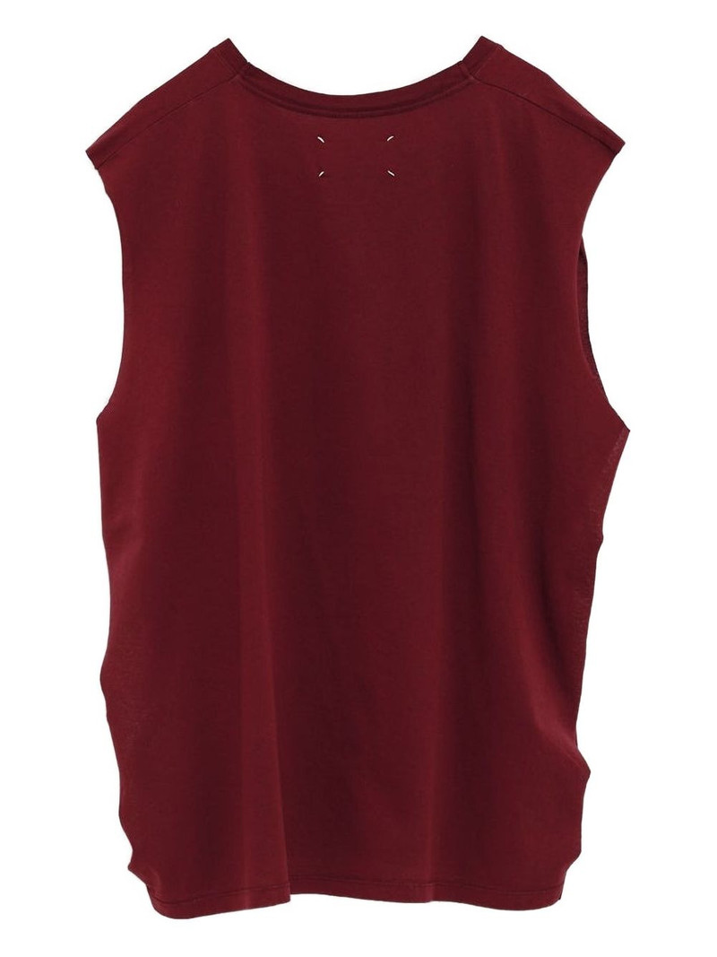 Maison Margiela cotton sleeveless top outlook